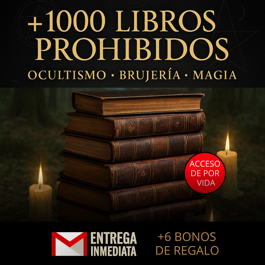Mega Pack +1000 Libros Prohibidos, 21 Cursos, 6 Bonos de Regalo