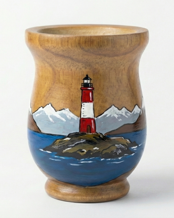 Mate faro del fin del muno - Hecho a mano