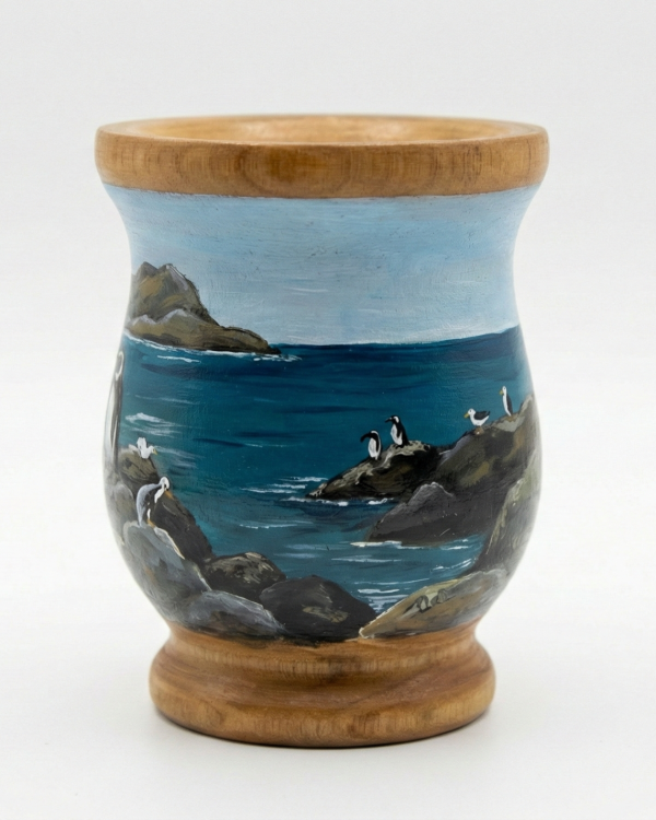 Mate pajaros en el mar - Hecho a mano